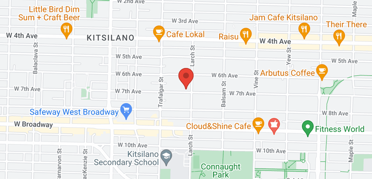 map of 2511 W 7TH AVENUE